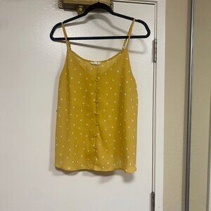 Yellow Polka Dot Tank Top